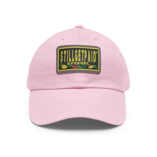 STILLGETPAID APPAREL Dad Hat with Leather Patch