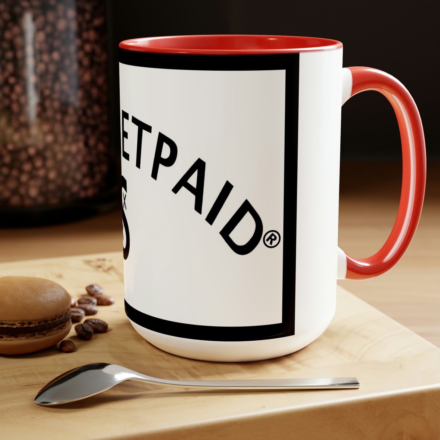 STILLGETPAID®️ APPAREL Two-Tone Coffee Mugs, 15oz